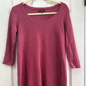 Y2K Vintage American Eagle Babydoll Knit Dress Pink Lightweight Dress